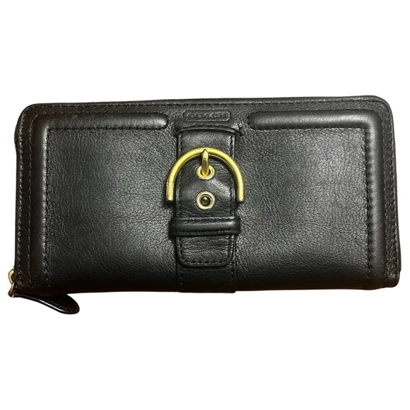 COACH Black Leather Wallet, EUC - Picture 2 of 12